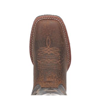 Laredo Men's Smoke Creek Leather Boots - Tan/Denim #6