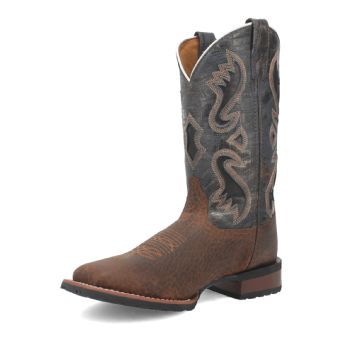 Laredo Men's Smoke Creek Leather Boots - Tan/Denim #8
