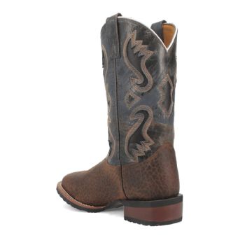 Laredo Men's Smoke Creek Leather Boots - Tan/Denim #9
