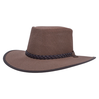 SolAir Soaker Mesh Sun Hat - Brown/Size Large