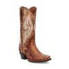 Dan Post Women's Berkeley Caiman Boots - Sand