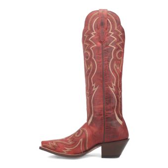 Dan Post Women's Silvie Tall Leather Boots - Red #3