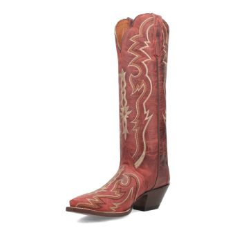 Dan Post Women's Silvie Tall Leather Boots - Red #8
