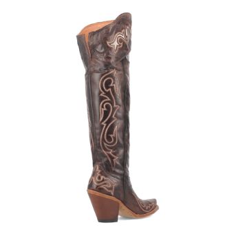 Dan Post Women's Kommotion Tall Leather Boots - Chocolate #10