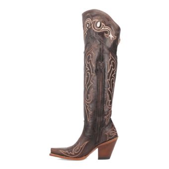 Dan Post Women's Kommotion Tall Leather Boots - Chocolate #3