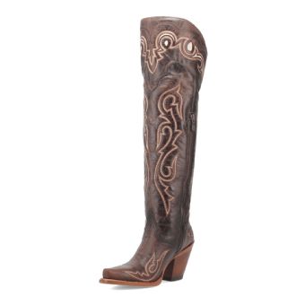 Dan Post Women's Kommotion Tall Leather Boots - Chocolate #8