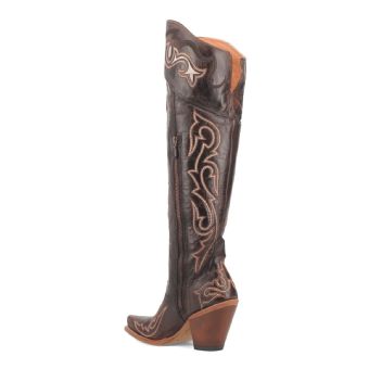 Dan Post Women's Kommotion Tall Leather Boots - Chocolate #9