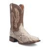Dan Post Cowboy Certified Brutus Python Boots - Natural/Brown