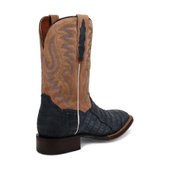 Dan Post Men's Cowboy Certified Leon Caiman Western Boots - Denim/Tan #10