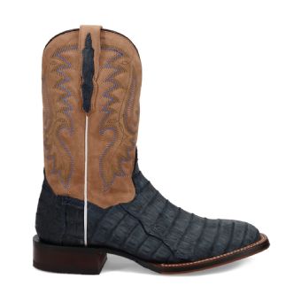 Dan Post Men's Cowboy Certified Leon Caiman Western Boots - Denim/Tan #2