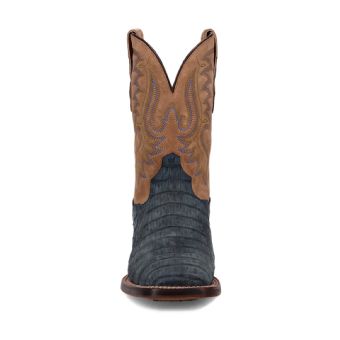 Dan Post Men's Cowboy Certified Leon Caiman Western Boots - Denim/Tan #5