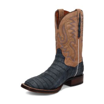 Dan Post Men's Cowboy Certified Leon Caiman Western Boots - Denim/Tan #8