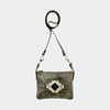 American West Navajo Soul Trail Rider Crossbody - Distressed Charcoal
