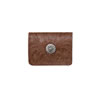 American West Small Ladies' Concho Tri-Fold Wallet - Light Brown