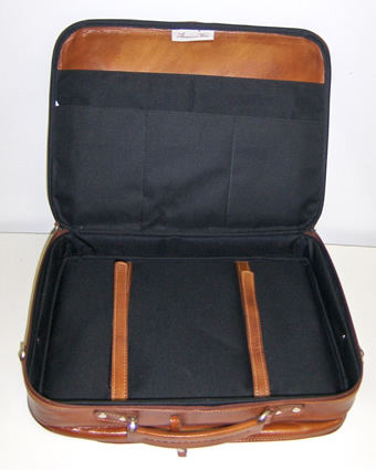 American West Retro Romance Laptop Briefcase - Antique Brown #2