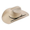 American Hat Co 20★ 7104 Vented Shantung Straw Hat - Clear Lacquer