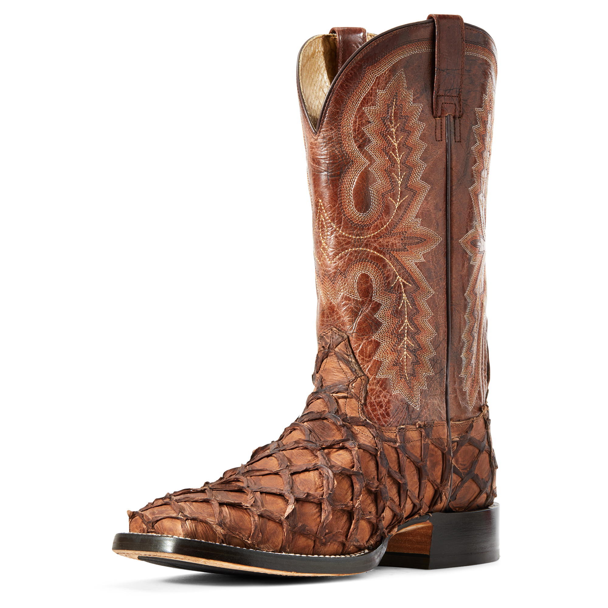 Pungo Ridge Ariat Men's Deep Water Big Bass Pirarucu Boots Cafe