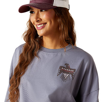 Ariat Women's Thunderbird T-Shirt - Folkstone Grey #3