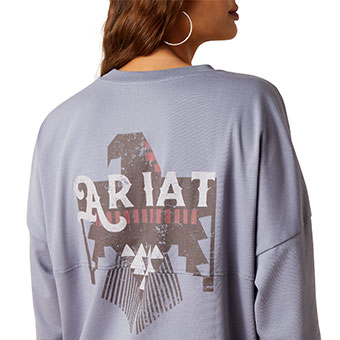 Ariat Women's Thunderbird T-Shirt - Folkstone Grey #4