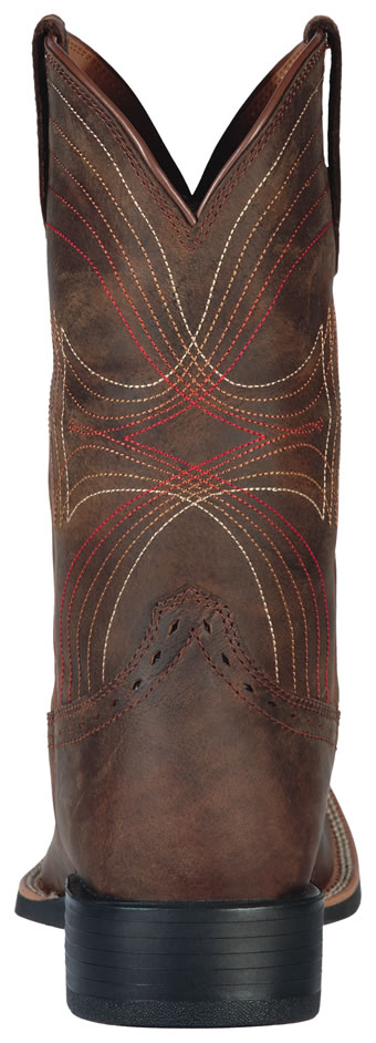 Ariat Men's Sport Wide Square Toe Boots - Distressed Brown #2