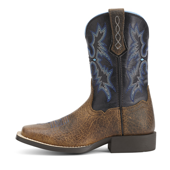 Ariat Youth Tombstone Western Boots - Earth/Black #3