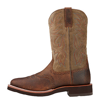 Ariat Men's Heritage Crepe Boots - Earth/Brown Bomber #2