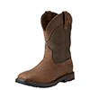 Ariat Men's Groundbreaker Wide Square Toe Waterproof Steel Toe Work Boot - Palm Brown
