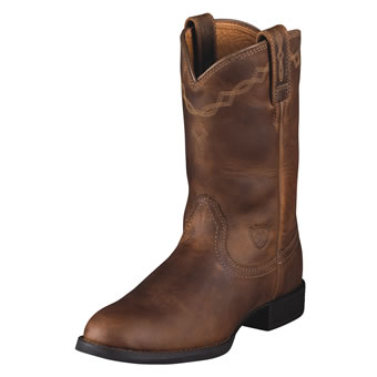 Ariat Women's Heritage Roper Boots - Distressed Brown