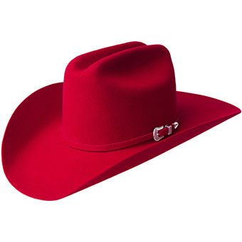 Bailey 4X Lightning Felt Hat - Red