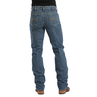 Cinch Men's Silver Label Medium Stonewash Indigo Jeans #3