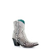 Corral Women's Natural Python Zipper Ankle Boot