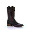 Corral Men's Dark Brown Oiled Caiman Boots w/Embroidered & Woven Shaft