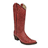 Circle G Women's Scroll Embroidery Snip Toe Boots - Red