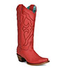 Corral Women's Snip Toe Boots w/Inlays - Red