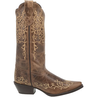 Laredo Women's Jasmine Boots - Taupe Distressed #2