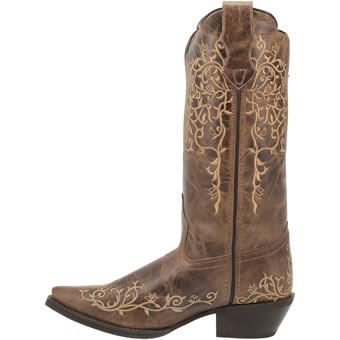 Laredo Women's Jasmine Boots - Taupe Distressed #3