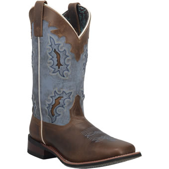 Laredo Women's Isla Stockman Boots - Tan/Blue Denim