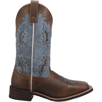 Laredo Women's Isla Stockman Boots - Tan/Blue Denim #2