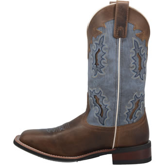 Laredo Women's Isla Stockman Boots - Tan/Blue Denim #3