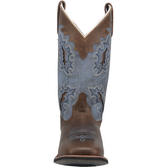 Laredo Women's Isla Stockman Boots - Tan/Blue Denim #5