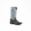 Ferrini Men's Morgan Smooth Ostrich Square Toe Boots - Black