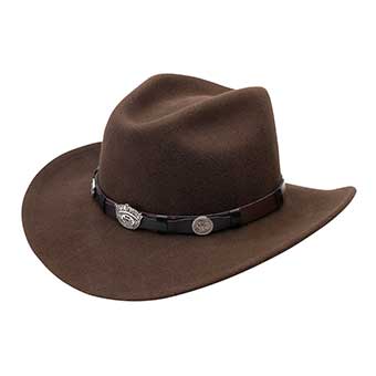 Jack Daniel's JD03-103 Crushable Wool Hat - Brown