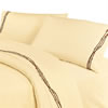 350 Thread Count Embroidered Barbwire Sheet Set - Cream