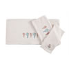 Serape Cactus 3-Piece Bath Towel Set - Cream