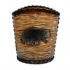 Black Bear Bathroom Wastebasket