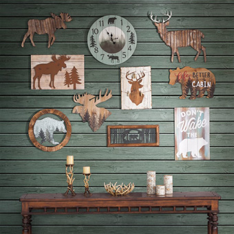 Bear "Life is Better at the Cabin" Rustic Wall Art #2