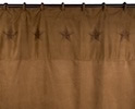 Barn Star Ultra Suede Shower Curtain
