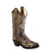 Old West Youth's Fashion Wear Boots - Vintage Charcoal