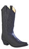 Old West Ladies Fashion Wear Boots w/Underlay - Black