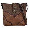 Justin Concealed Carry Crossbody - Tonal Tan/Muted Red